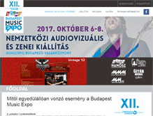 Tablet Screenshot of budapestmusicexpo.com